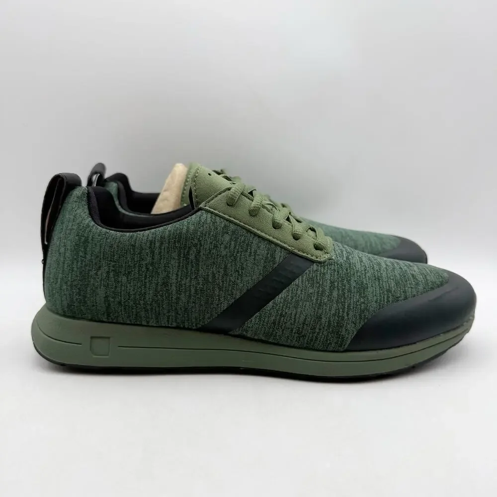 YORK Athletics Mens Henry Sweatshirt Casual Sneaker US 8 Green Knit Athletic NIB